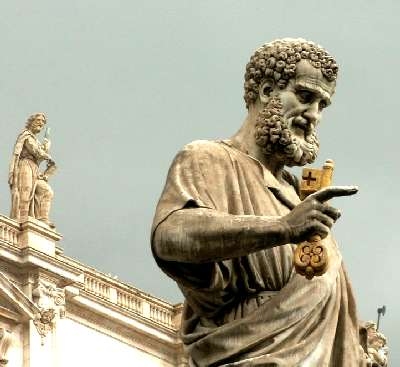 Petrusstatue, Vatikan, Petersplatz
